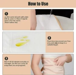 Castor Oil Pack – Waist Wrap - Image 3